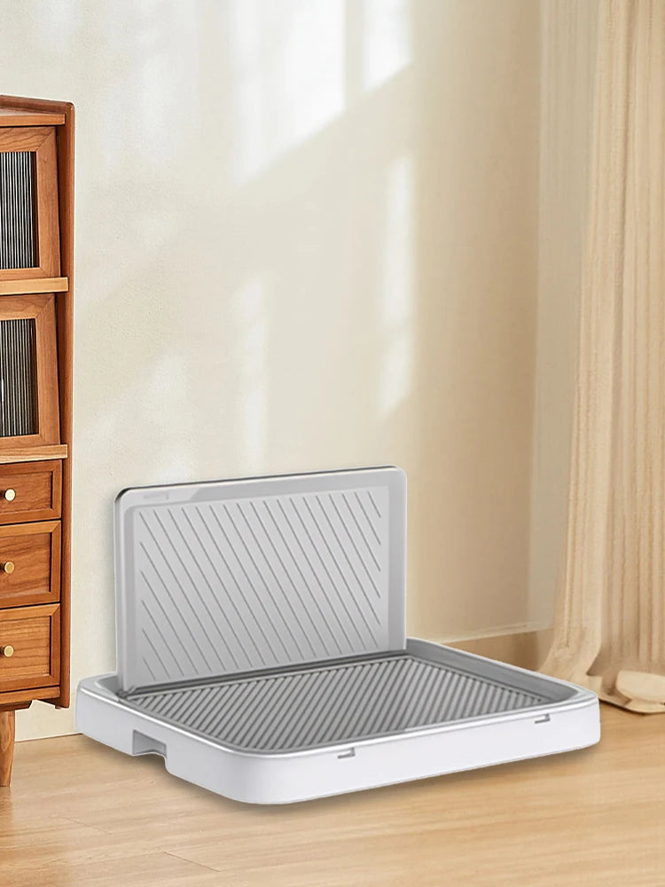 Alloet Indoor Dog Potty Tray With Pee Wall Pan Trainer