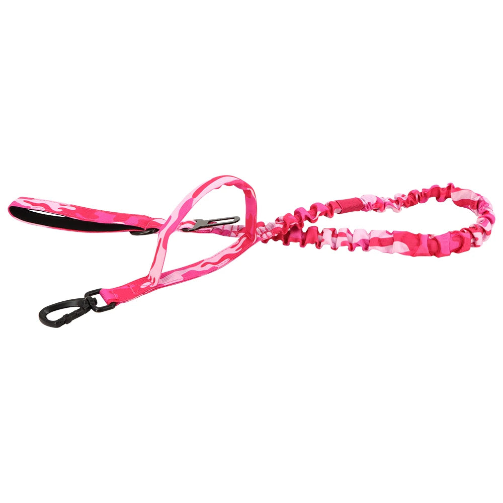 PETRAVELCN Military Dog Leash Adjustable Quick Release Dual Handles