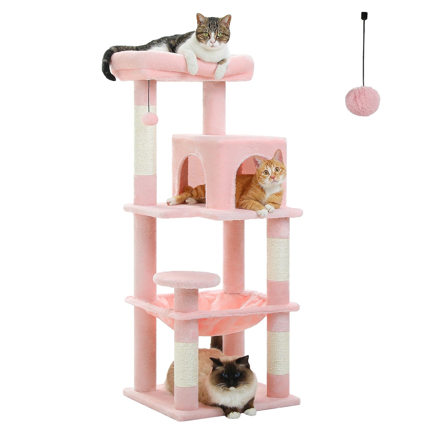 PETEPELA CN 5 Level Indoor Cat Tree With Metal Frame