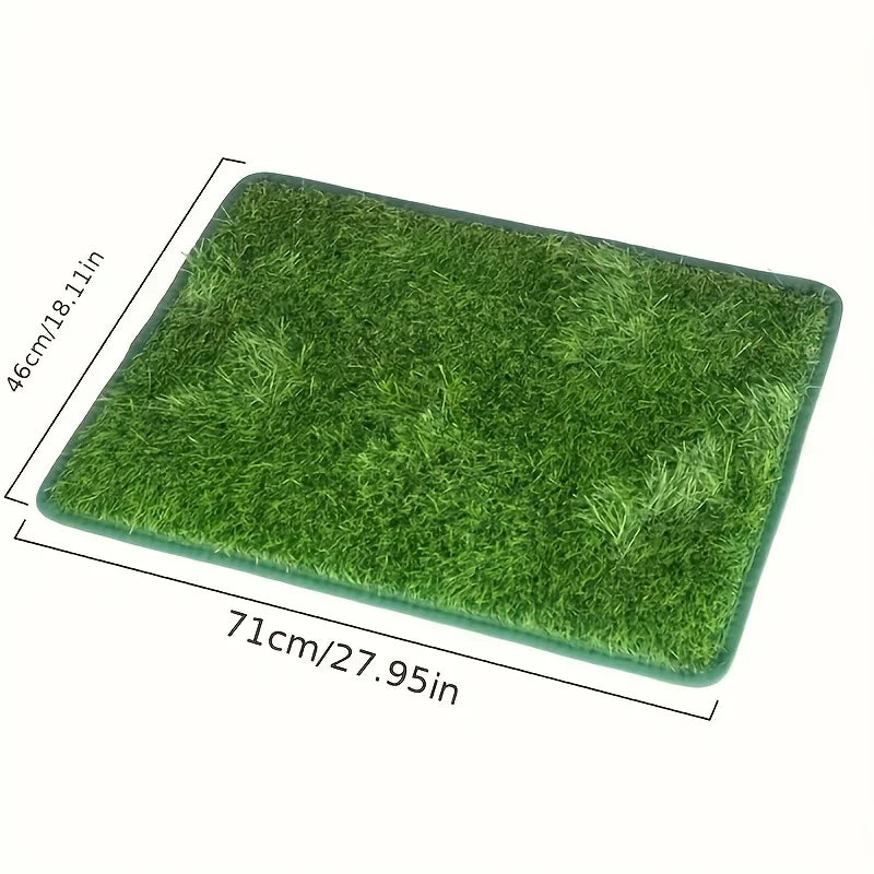 NONECN Faux Fur Dog Toilet Training Mat Washable Non Slip