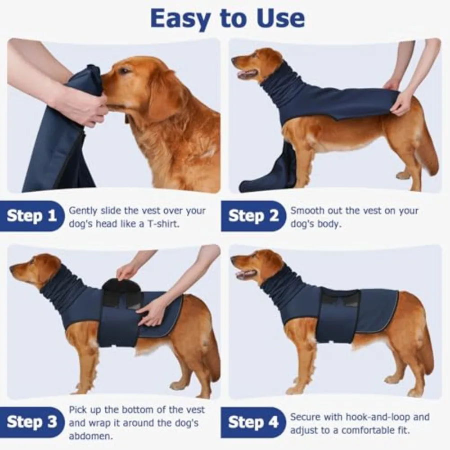 Dog Anxiety Vest With Hood Calming Shirt For Stress Relief