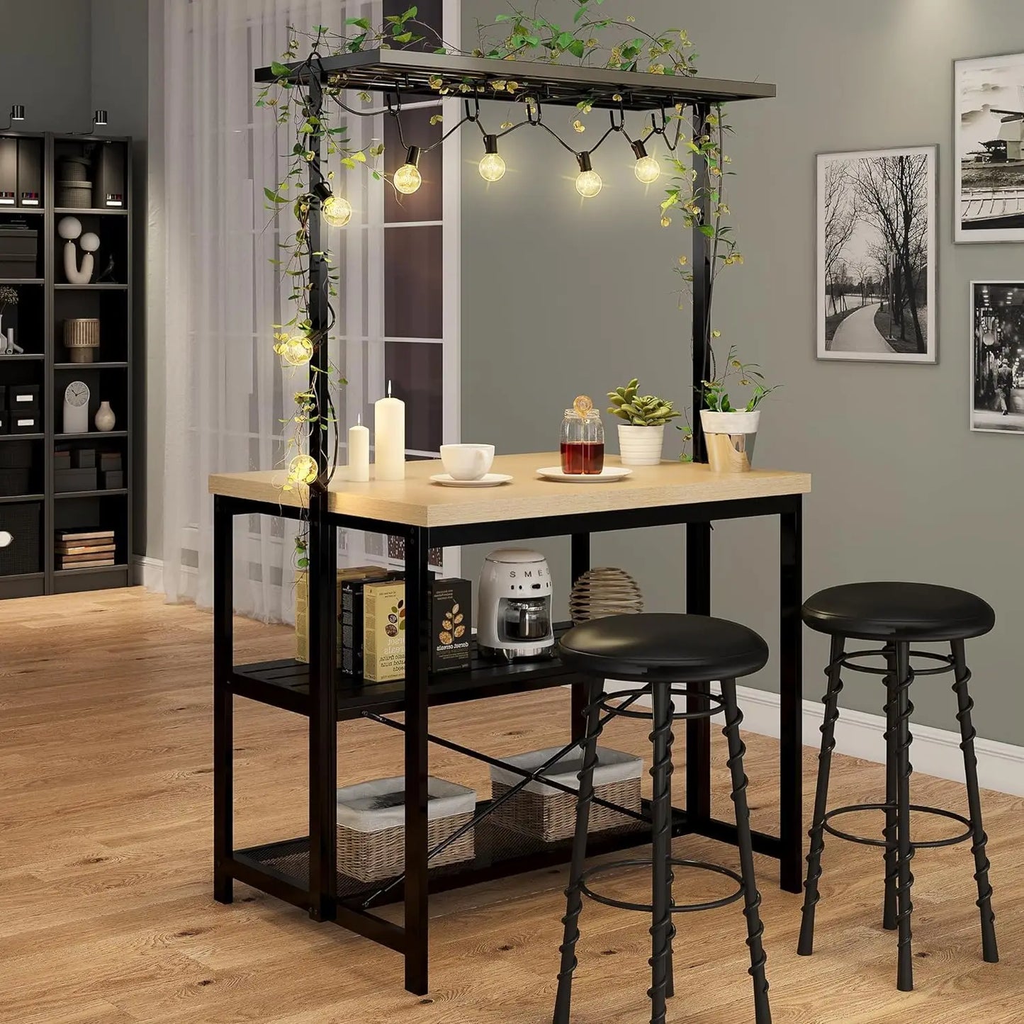Rolling Kitchen Island With Wheels And Microwave Stand Storage Cart