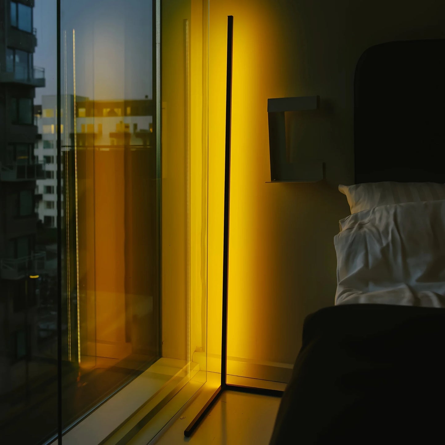 Rgb Led Corner Floor Lamp For Living Room Game Room