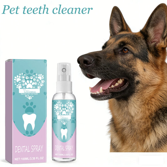 YEGBONG Pet Teeth Cleaning Spray Removes Tartar and Bad Breath