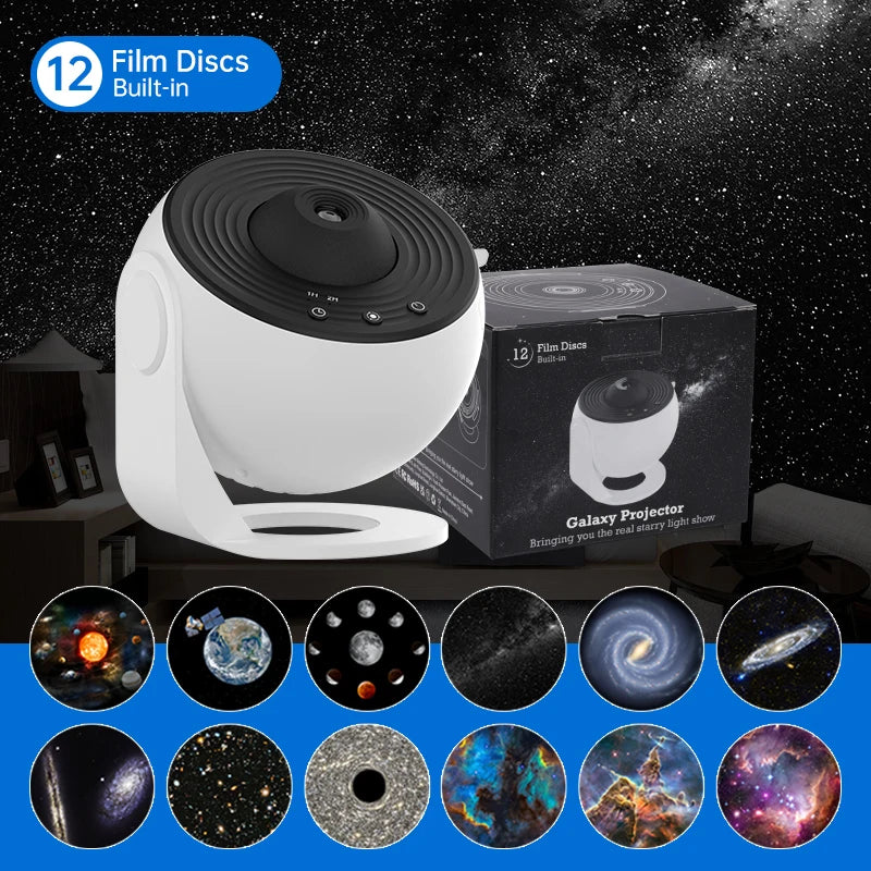 AUSYLE Night Light Galaxy Starry Sky Projector For Kids Bedroom