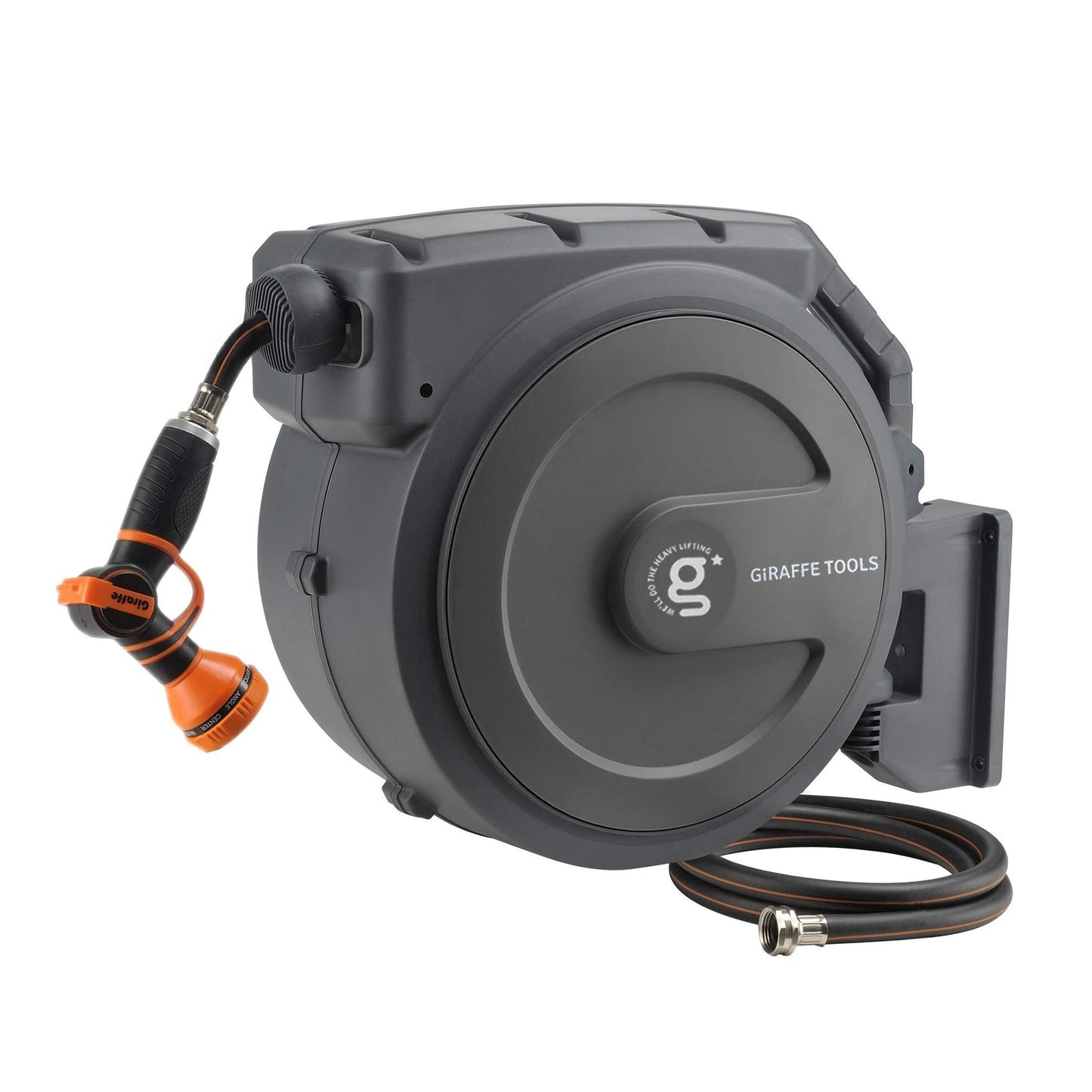 Giraffe Tools Retractable Hose Reel Automatic Rewind Wall Mounted