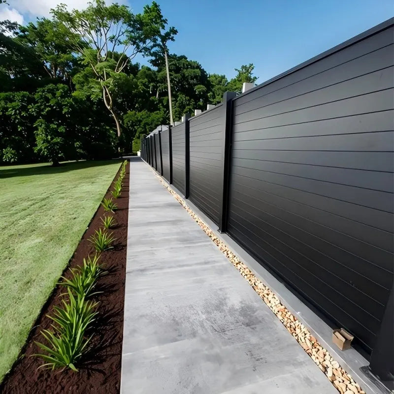 Rustproof Aluminum Fence Slat Panel Powder Coated Privacy Fence