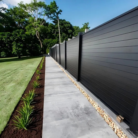 Rustproof Aluminum Fence Slat Panel Powder Coated Privacy Fence