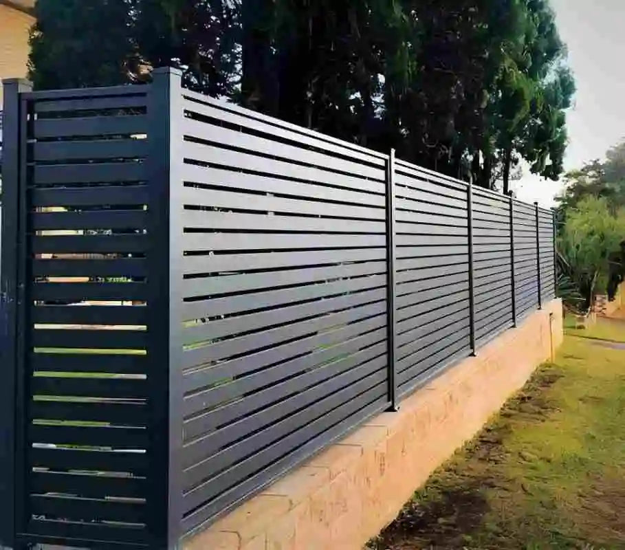 Rustproof Aluminum Fence Slat Panel Powder Coated Privacy Fence