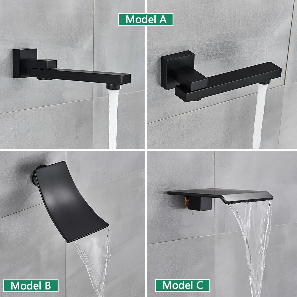 Rozin Rainfall Shower System Wall Mount Kit With Concealed Box