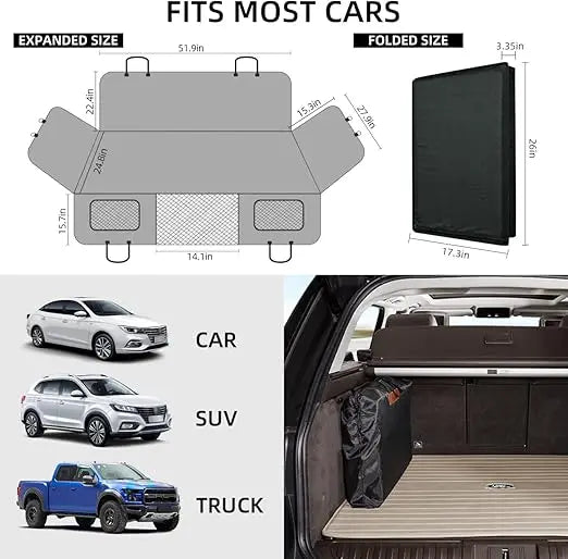Back Seat Extender Dog Car Seat Cover Hammock For Travel