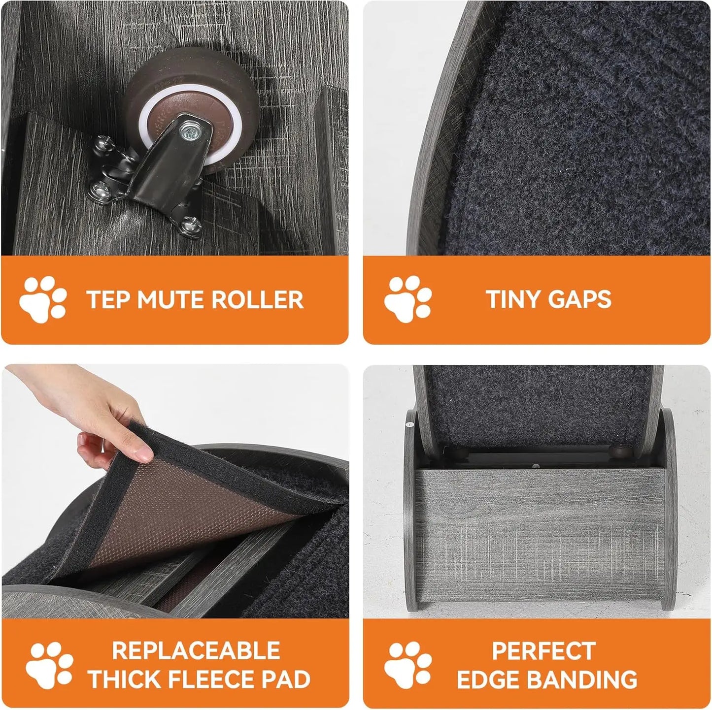 HiMISS Cat Exercise Wheel Treadmill For Indoor Fitness