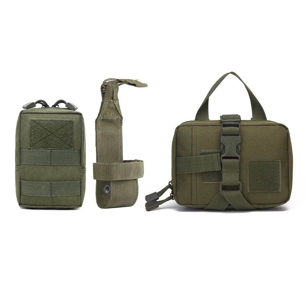 PETRAVELCN Dog Tactical Molle Pouches Set For Harness