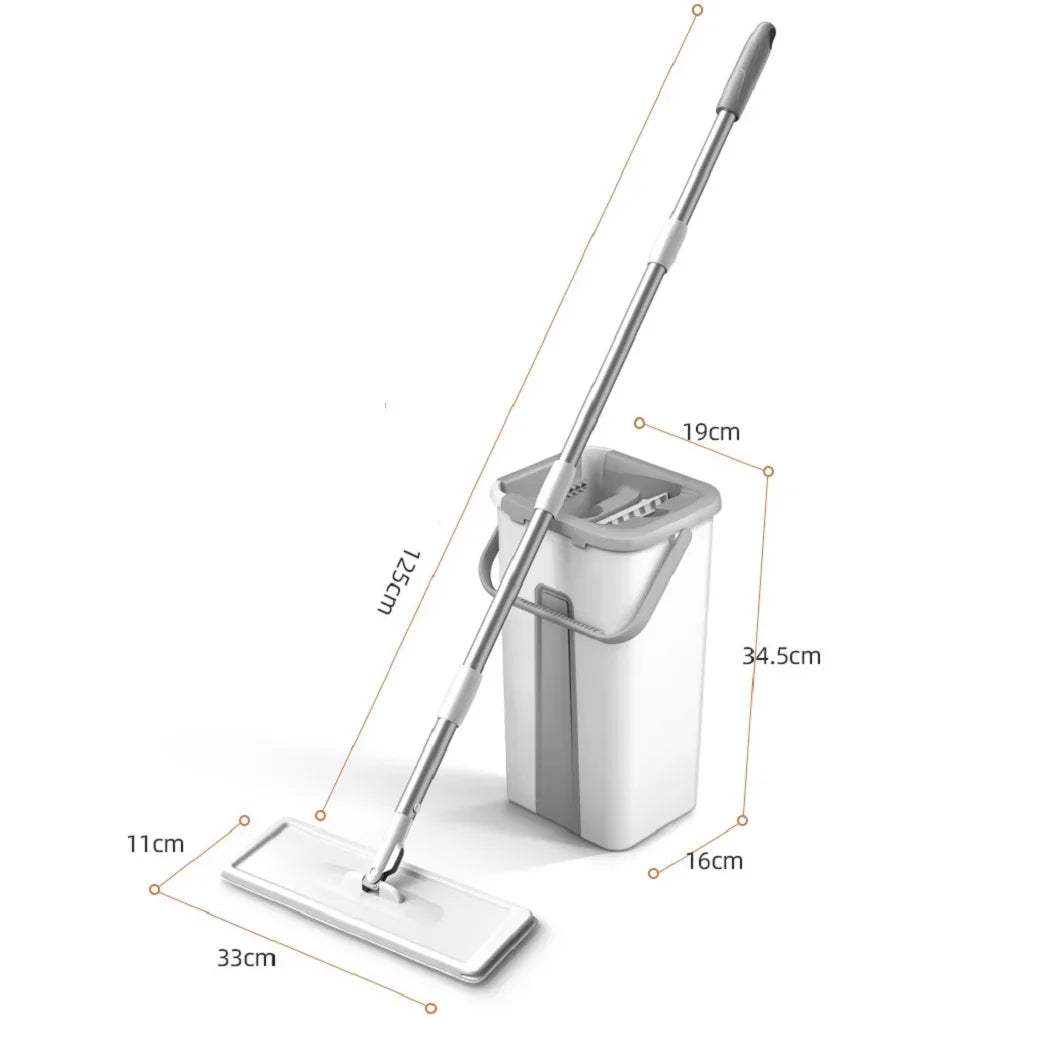 ATMDOGCN Mop With Bucket Set Wet Dry Magic Cleaning Tool For Floors