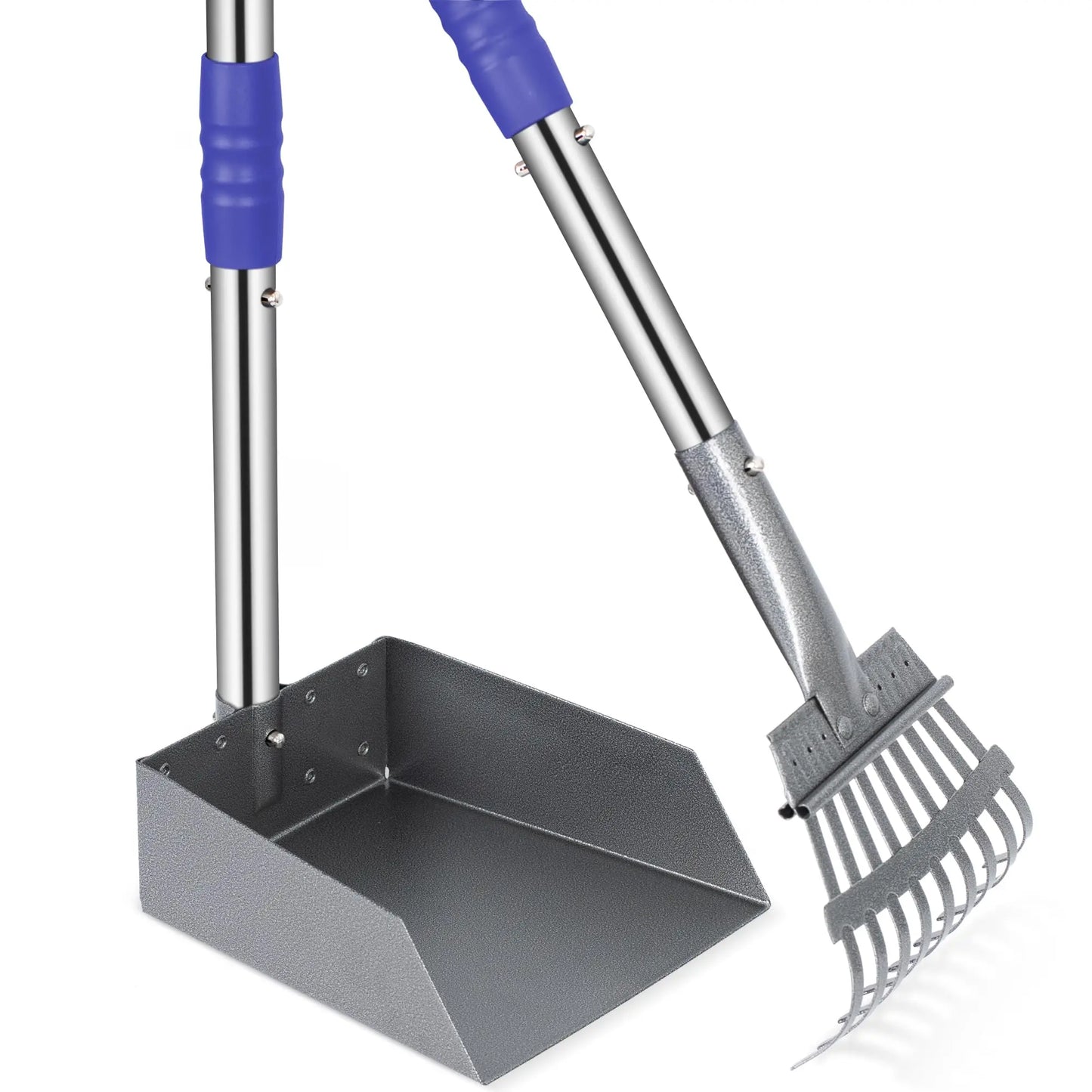 Pooper Scooper Set With Adjustable Stainless Handles