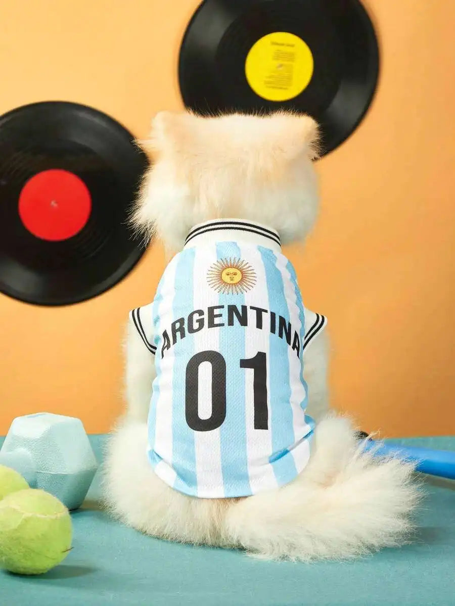 Mexican National Team Style Pet Jersey For Cats And Dogs