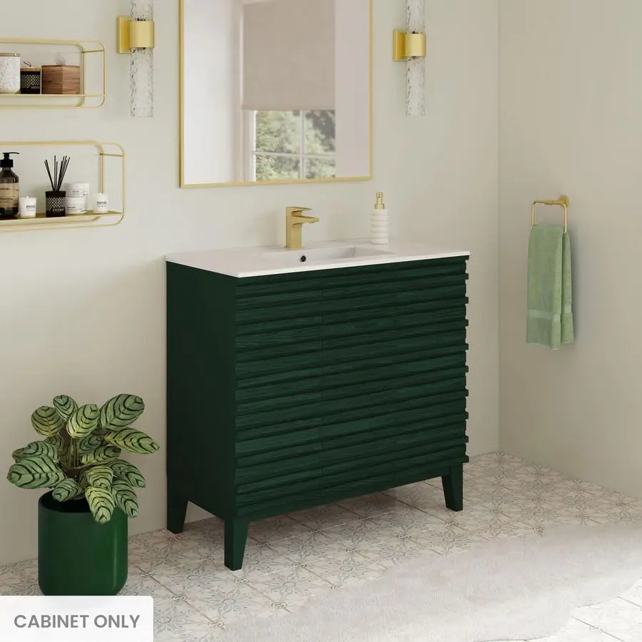 XMSJ Cascade Freestanding Bathroom Vanity Cabinet Without Top
