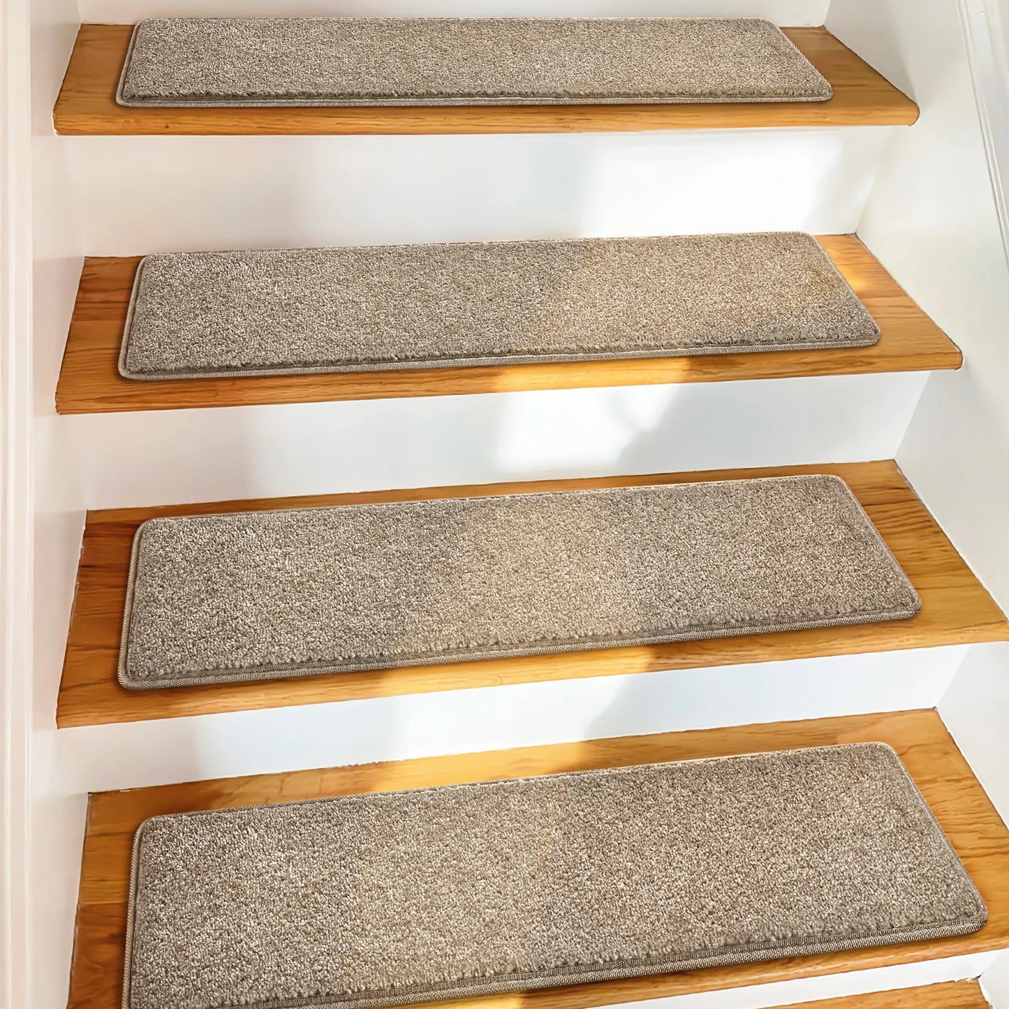 Non Slip Carpet Stair Treads Pet Friendly Indoor Protectors Washable