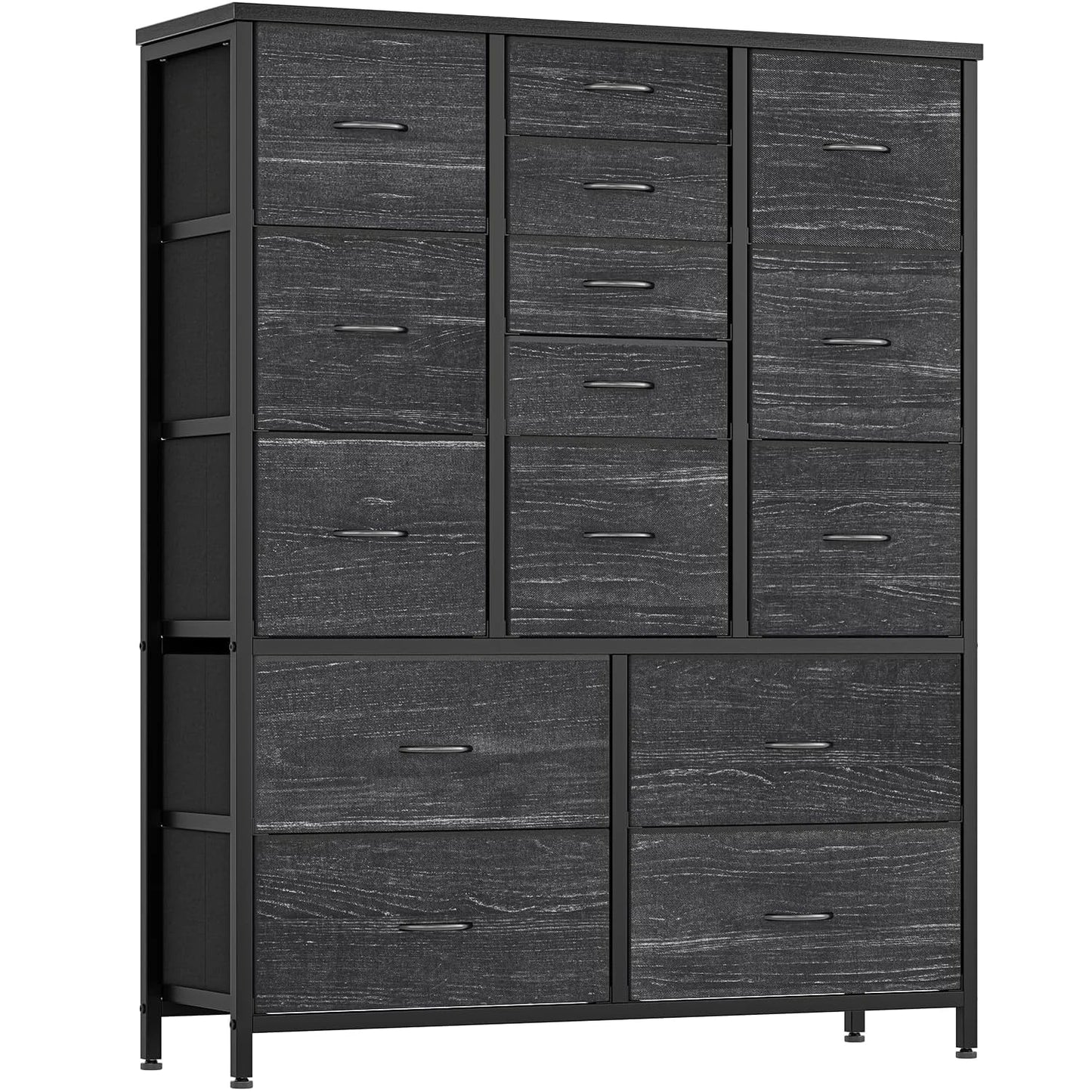 NONECN 15-Drawer Fabric Chest Of Drawers With Metal Frame