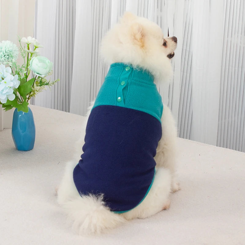 Fleece Dog Clothes For Small Dogs Spring Autumn Vest