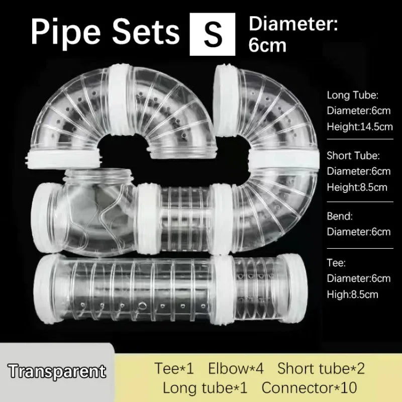 Hamster External Tunnel Tubing System for DIY Cage Setup
