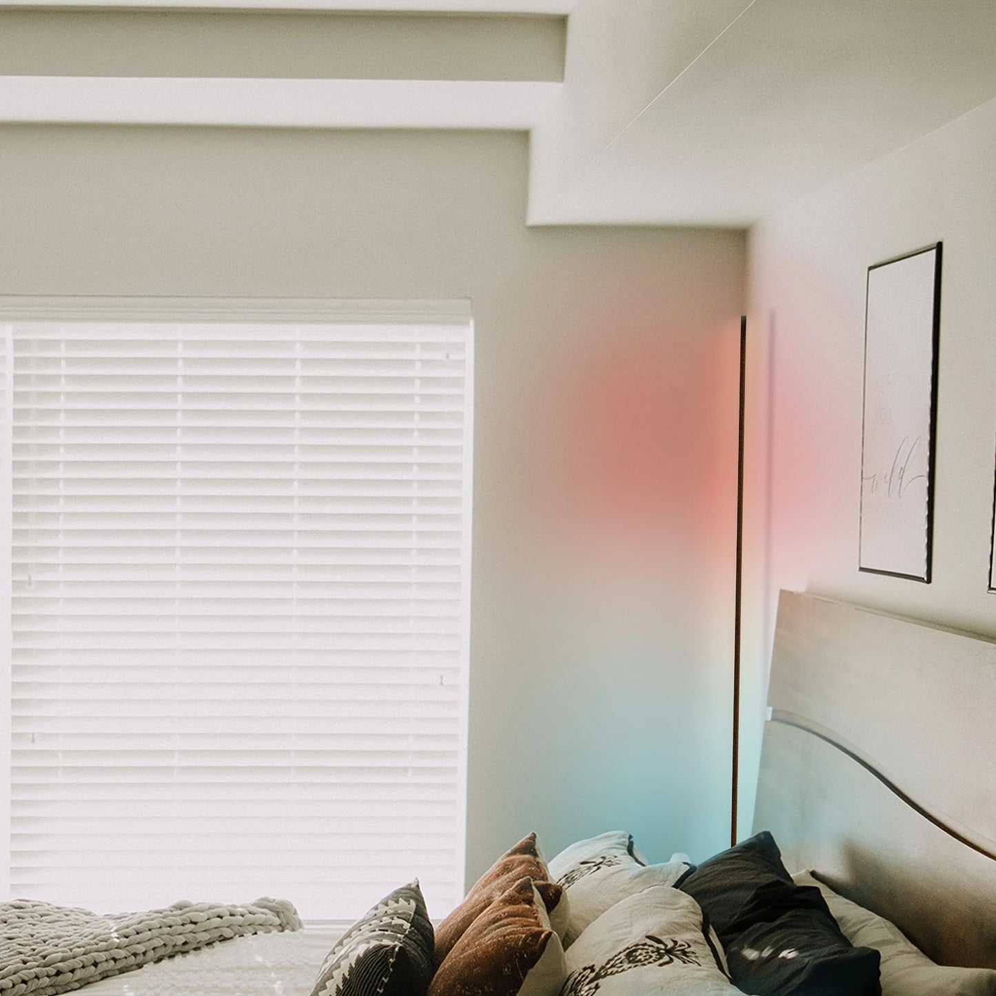 Rgb Led Corner Floor Lamp For Living Room Game Room
