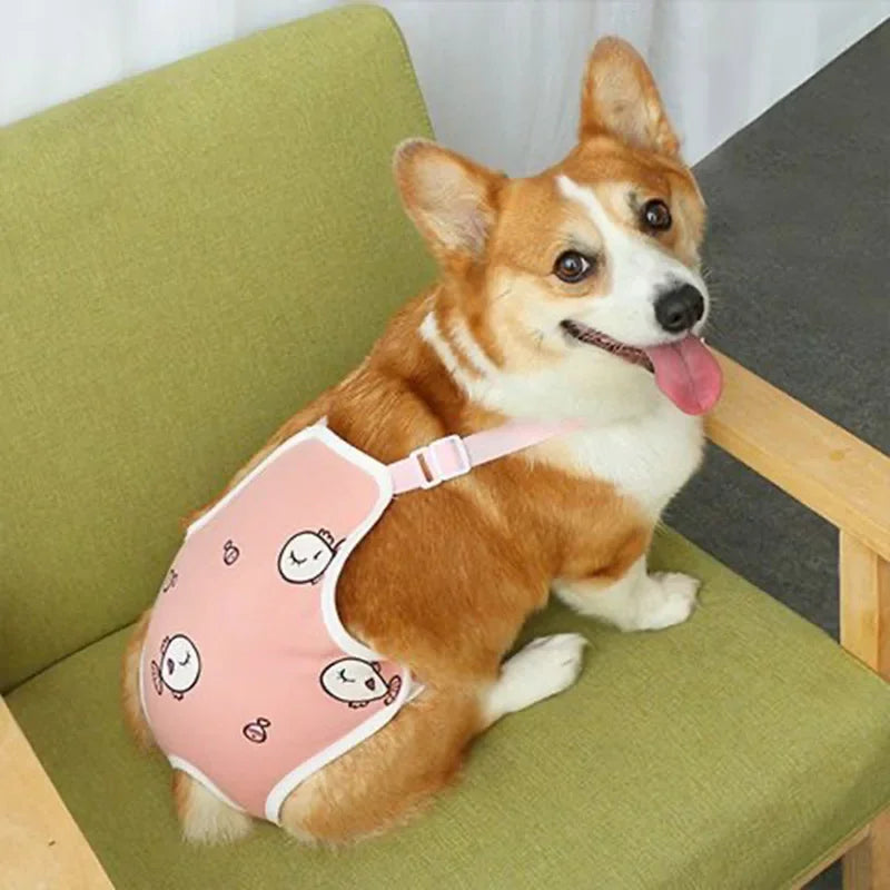 Adjustable French Bulldog Pet Shoulder Strap Physiological Pants Dog Underwear