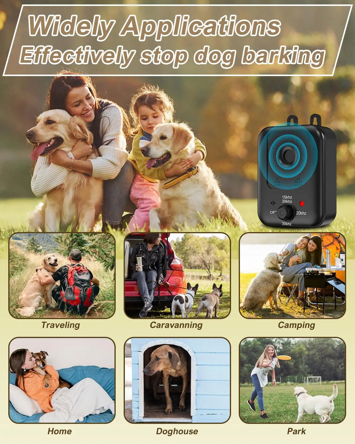 Petedu Automatic Bark Deterrent for Dogs Ultrasonic
