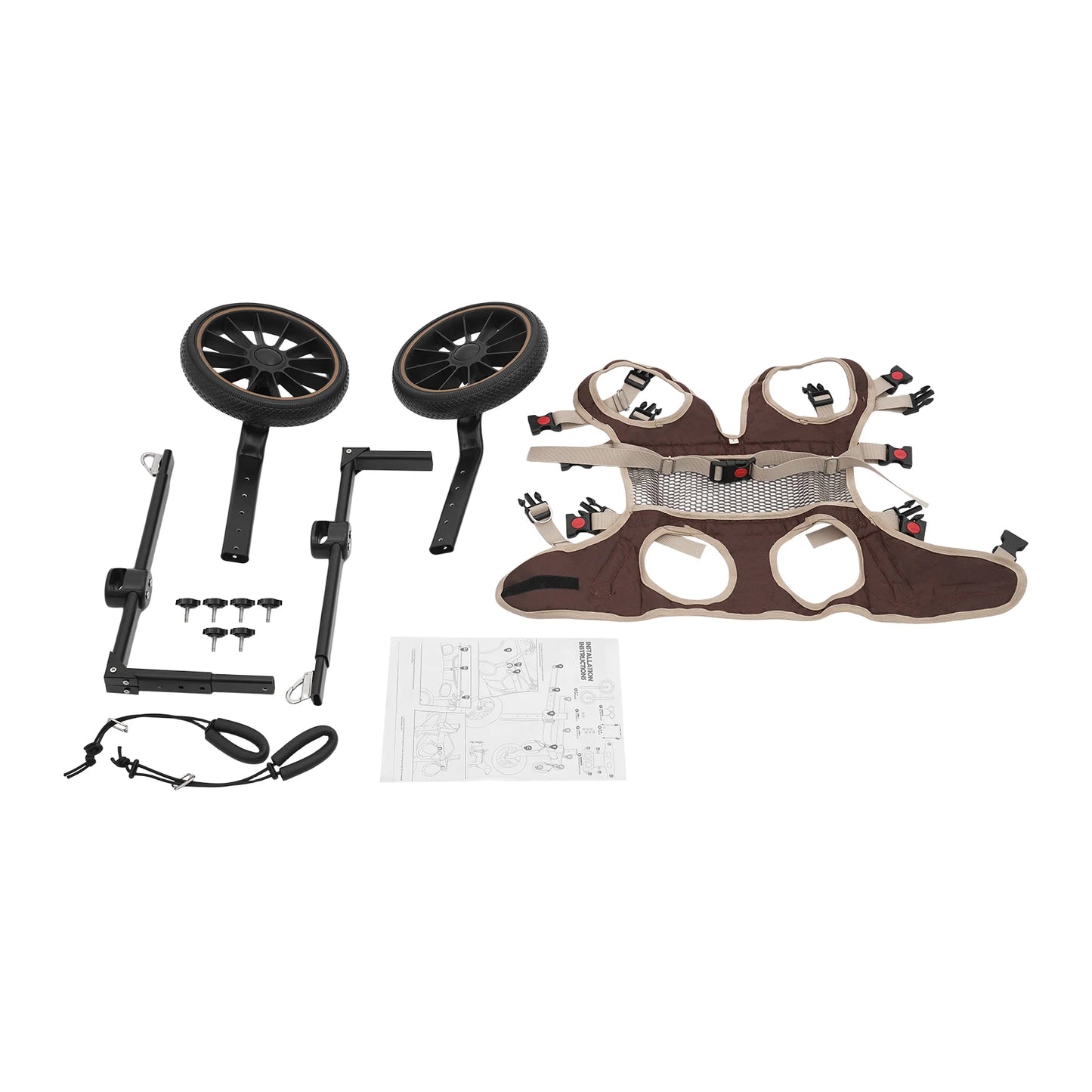 Pet Walking Aid Dog Wheelchair for Back Legs 65kg Load