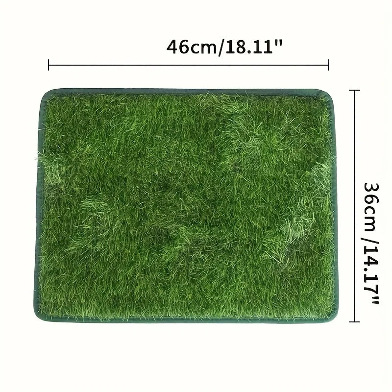 NONECN Faux Fur Dog Toilet Training Mat Washable Non Slip