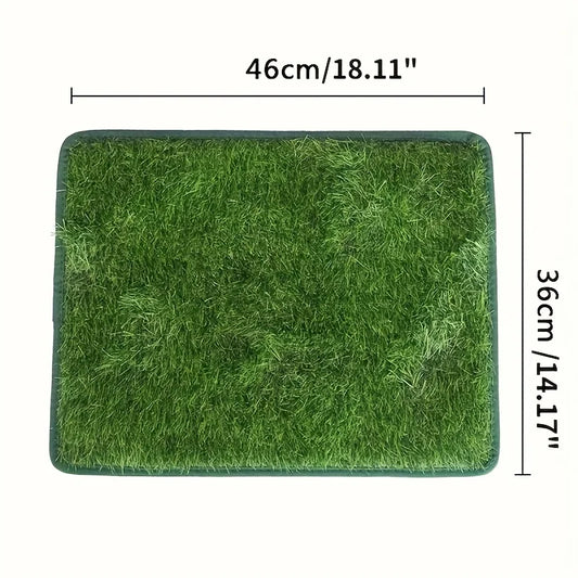 NONECN Faux Fur Dog Toilet Training Mat Washable Non Slip