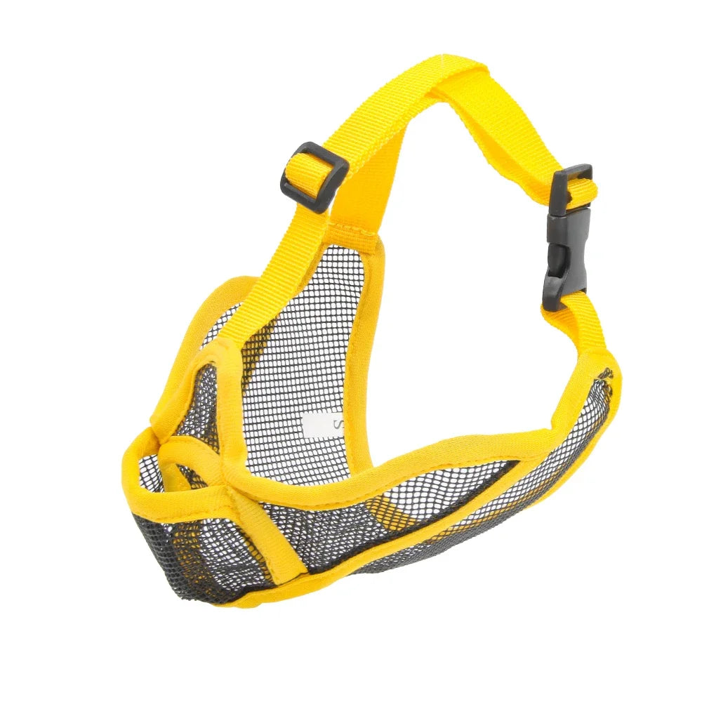 Dog Muzzle for Short Snouted Dogs Breathable Bark Control