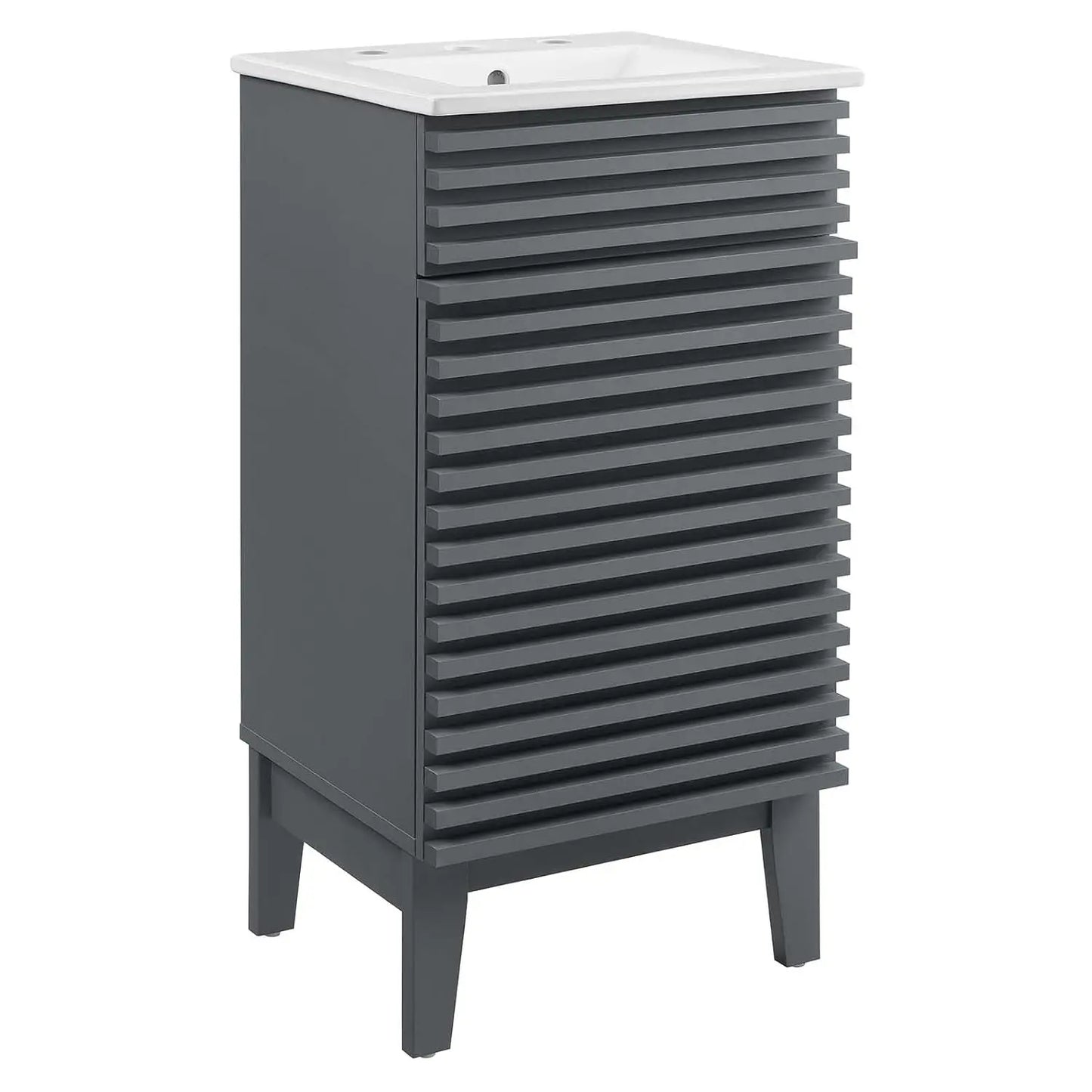 Guangbai Mid-Century Undersink Bathroom Vanity With Sink