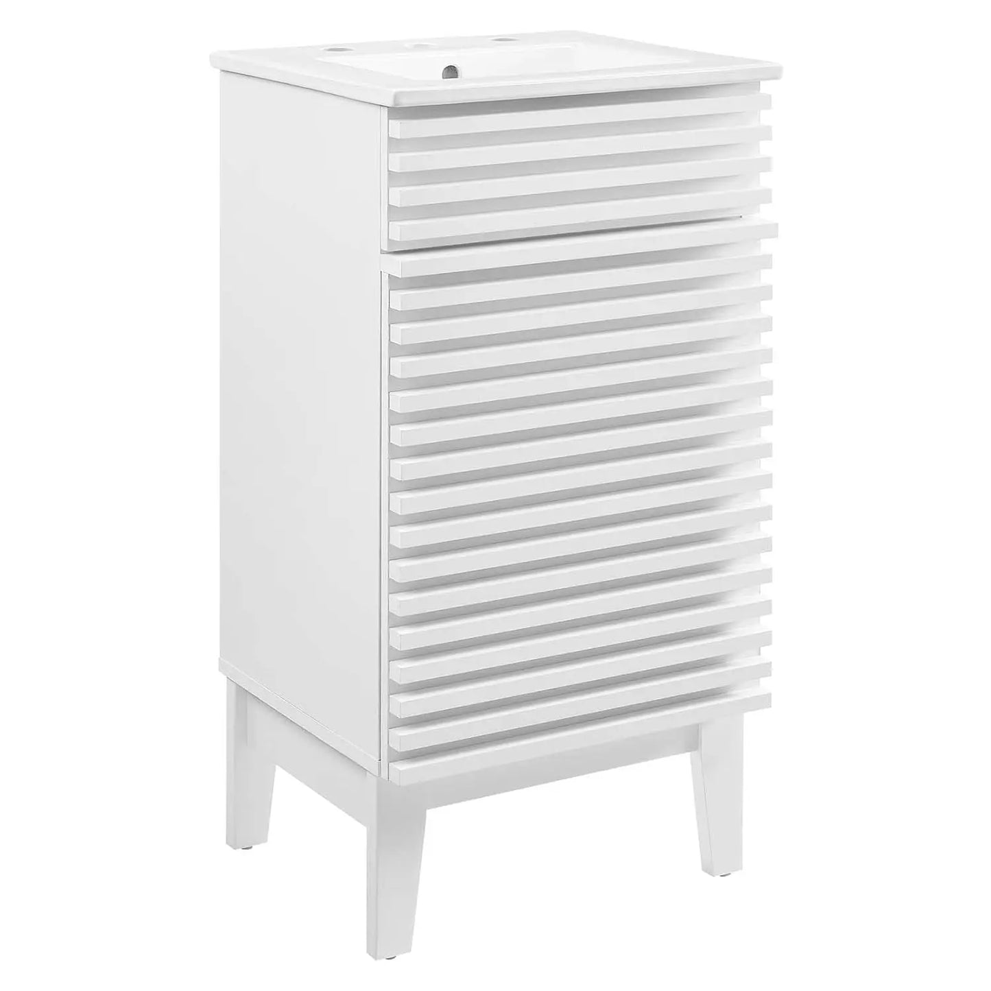 Guangbai Mid-Century Undersink Bathroom Vanity With Sink