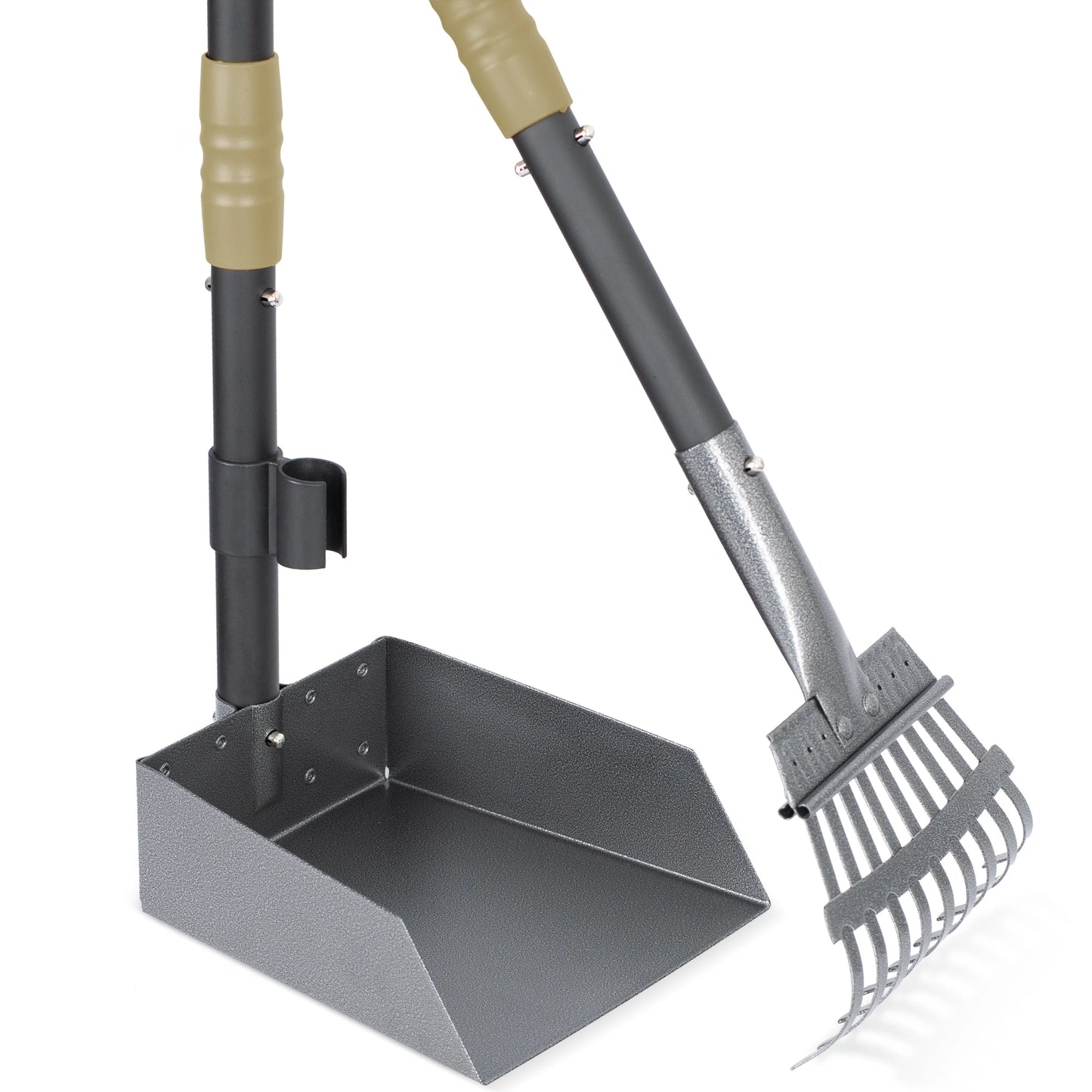 Pooper Scooper Set With Adjustable Stainless Handles