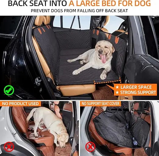 Back Seat Extender Dog Car Seat Cover Hammock For Travel
