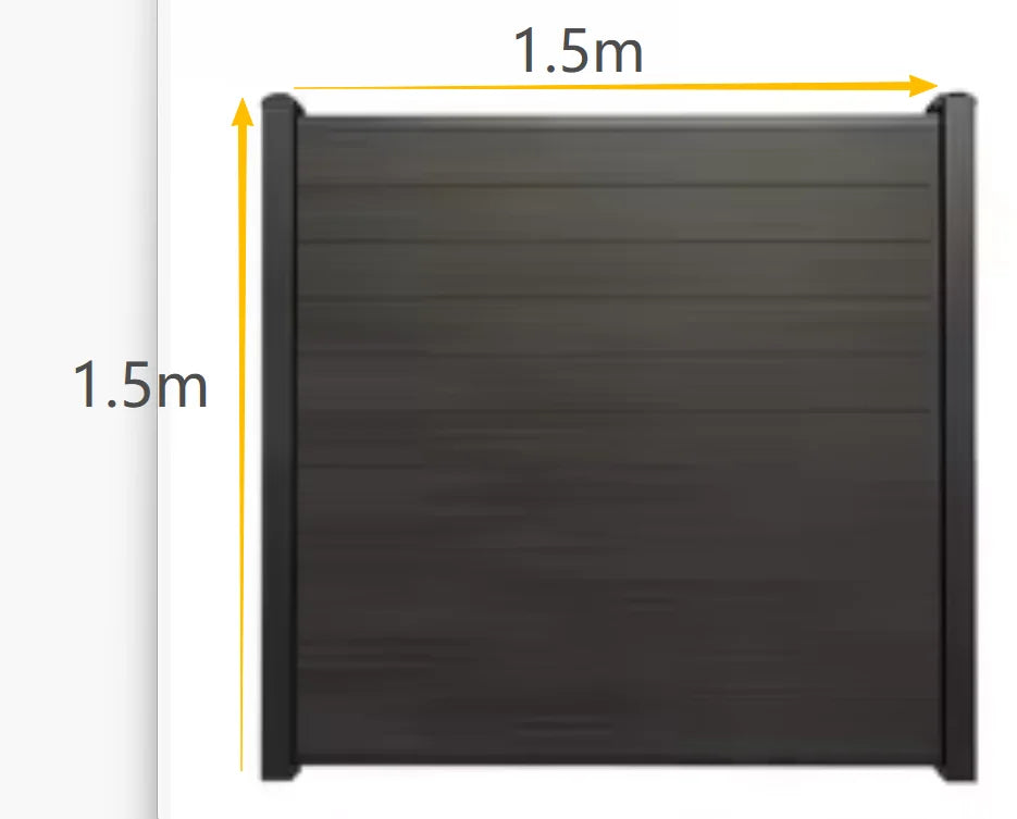 Rustproof Aluminum Fence Slat Panel Powder Coated Privacy Fence