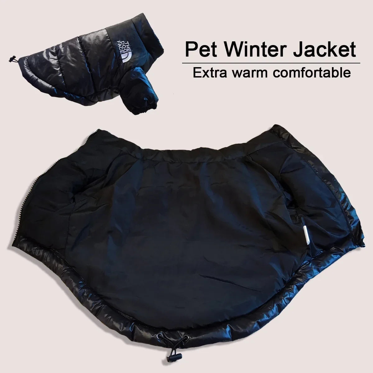 WANGUPETCN Winter Windproof Reflective Dog Coat Jacket