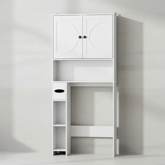 Over Toilet Storage Cabinet With Two Doors And Adjustable Shelves