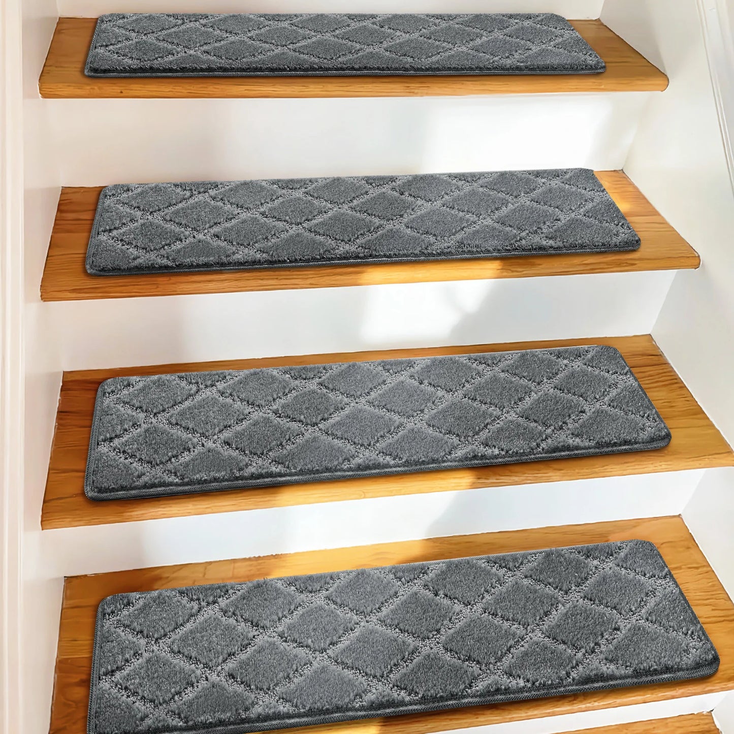 Non Slip Carpet Stair Treads Pet Friendly Indoor Protectors Washable