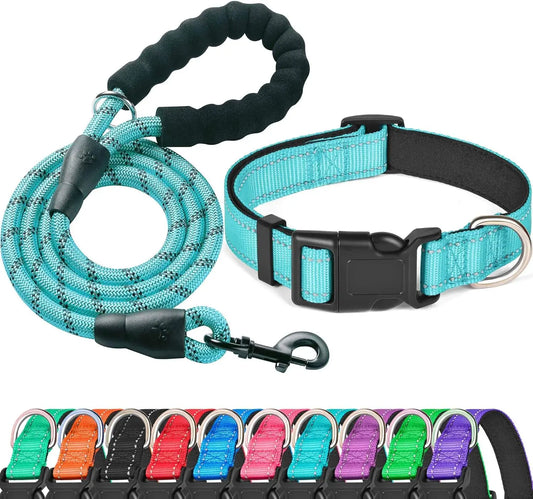 Reflective Adjustable Dog Collar With Soft Padded Neoprene