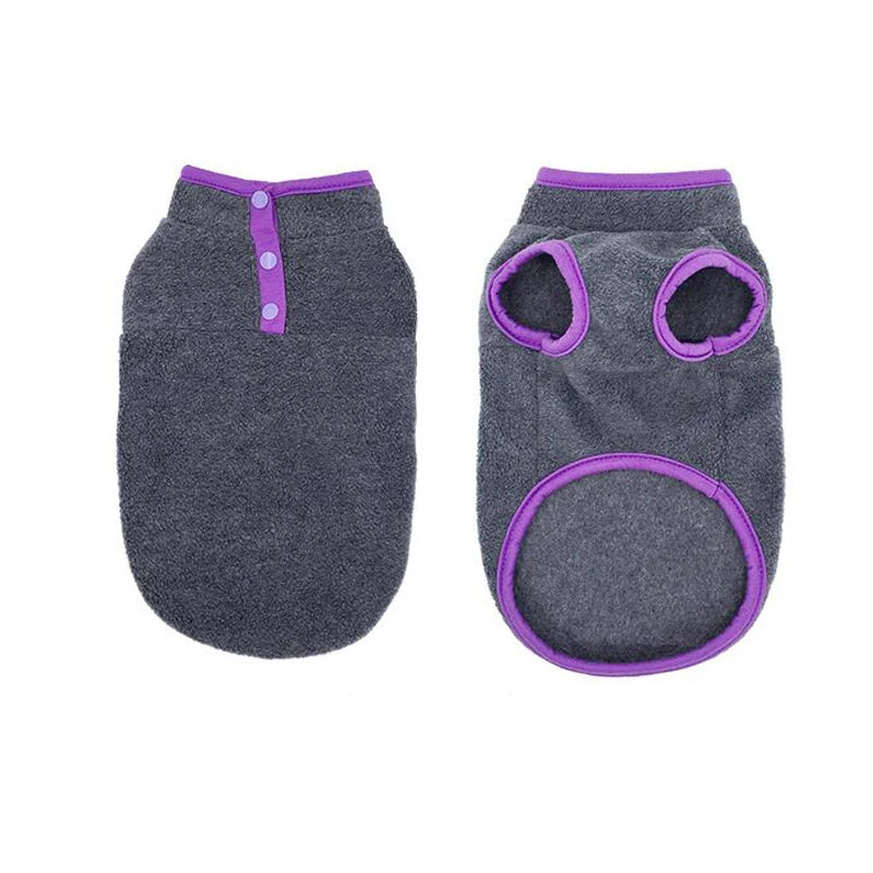 Fleece Dog Clothes For Small Dogs Spring Autumn Vest