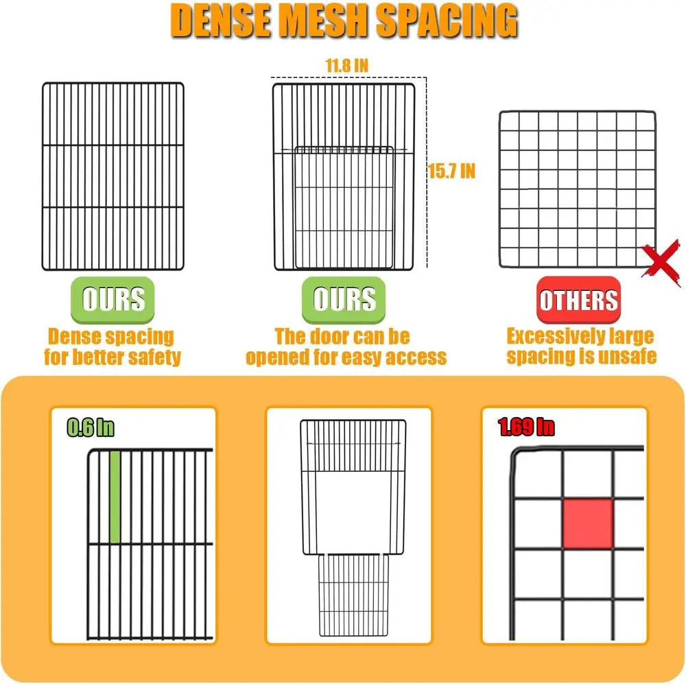 OVOZI DIY Expandable Playpen Cage For Guinea Pigs And Rabbits