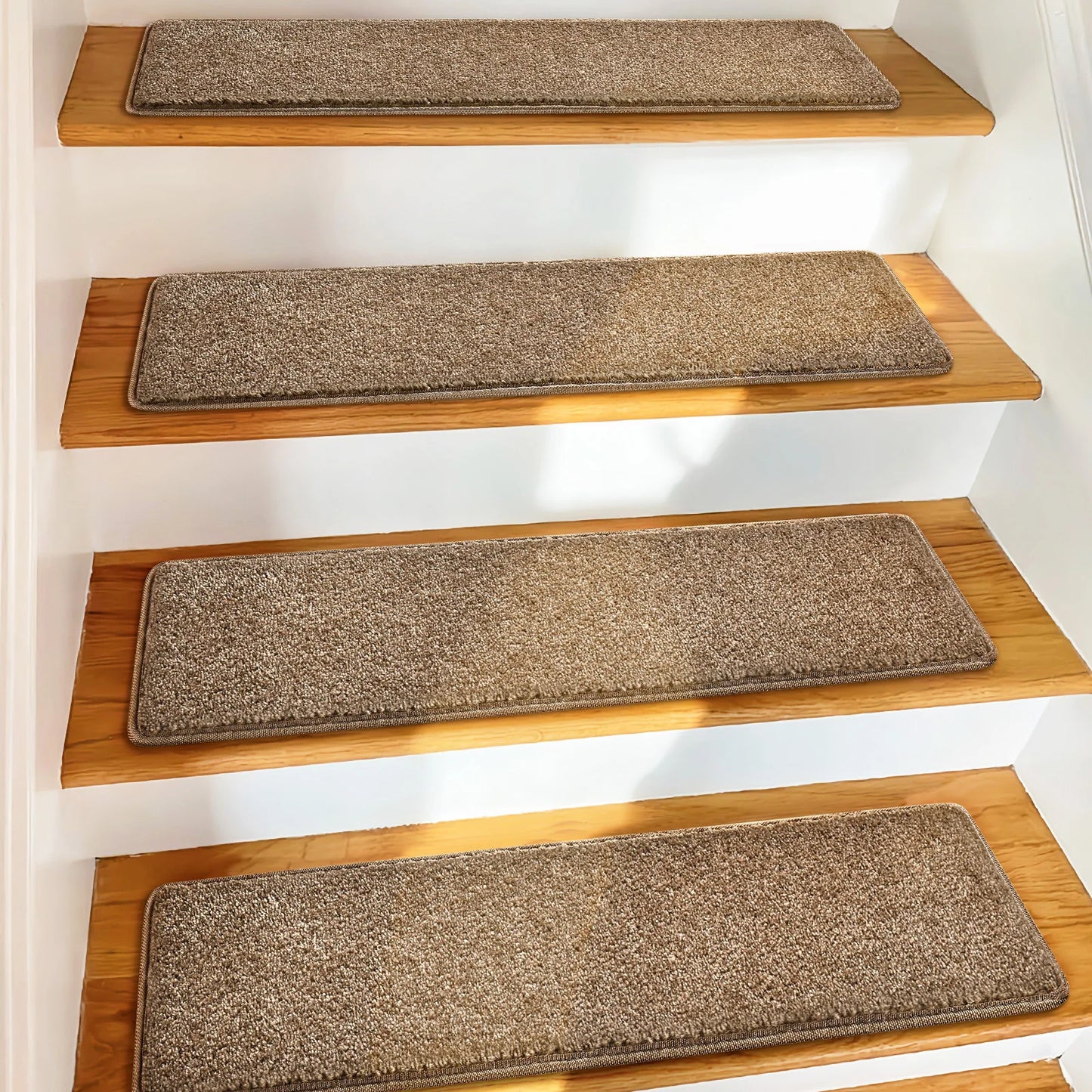 Non Slip Carpet Stair Treads Pet Friendly Indoor Protectors Washable