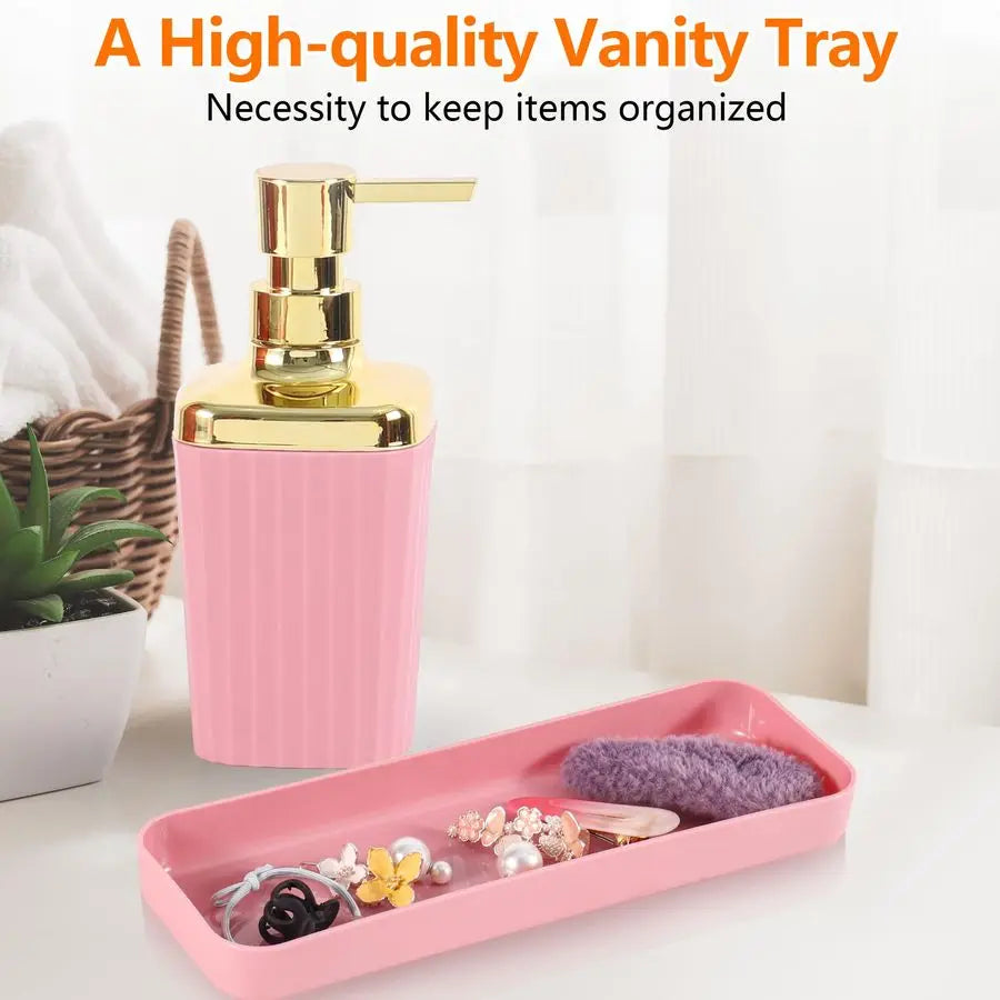 XMSJ 9 Piece Bamboo Bathroom Accessories Kit For Home