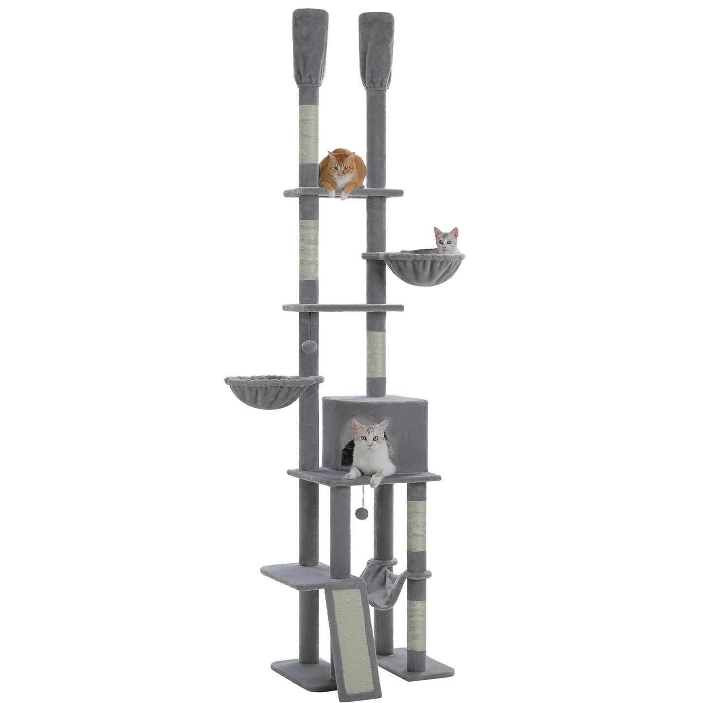 PAWZ Road Cactus Floor-To-Ceiling Cat Tree 7 Tiers