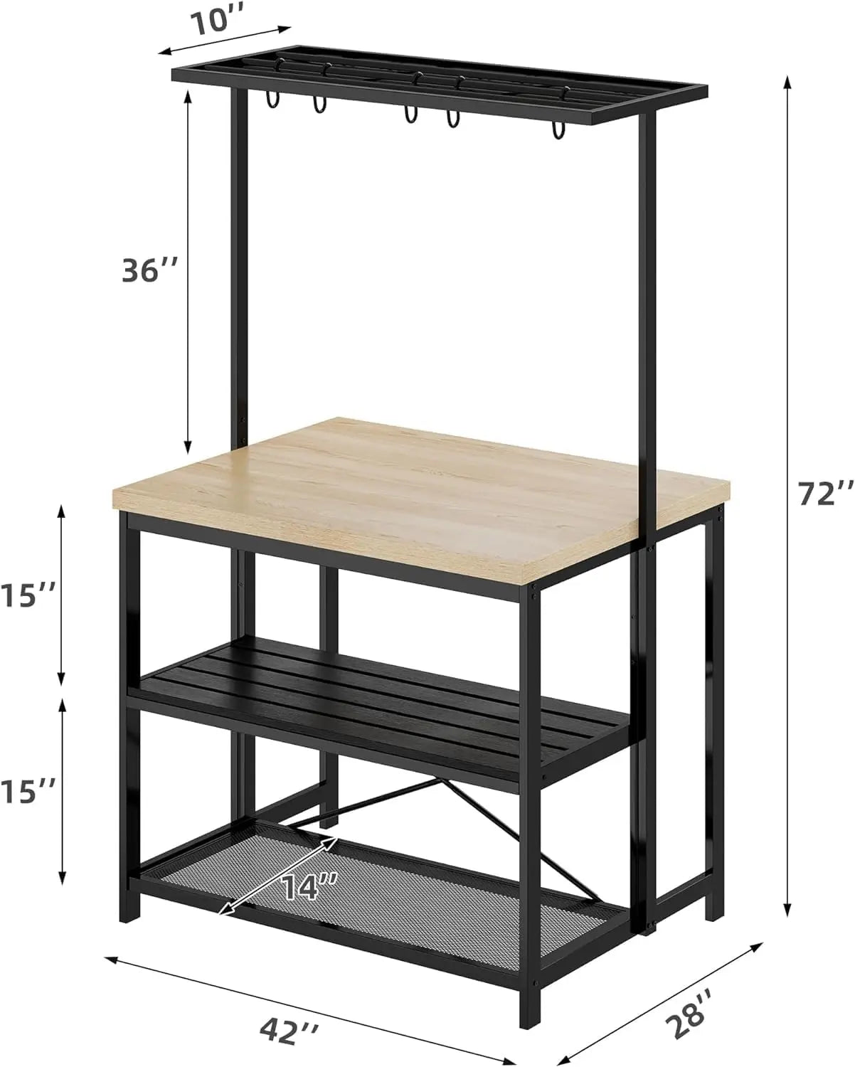 Rolling Kitchen Island With Wheels And Microwave Stand Storage Cart