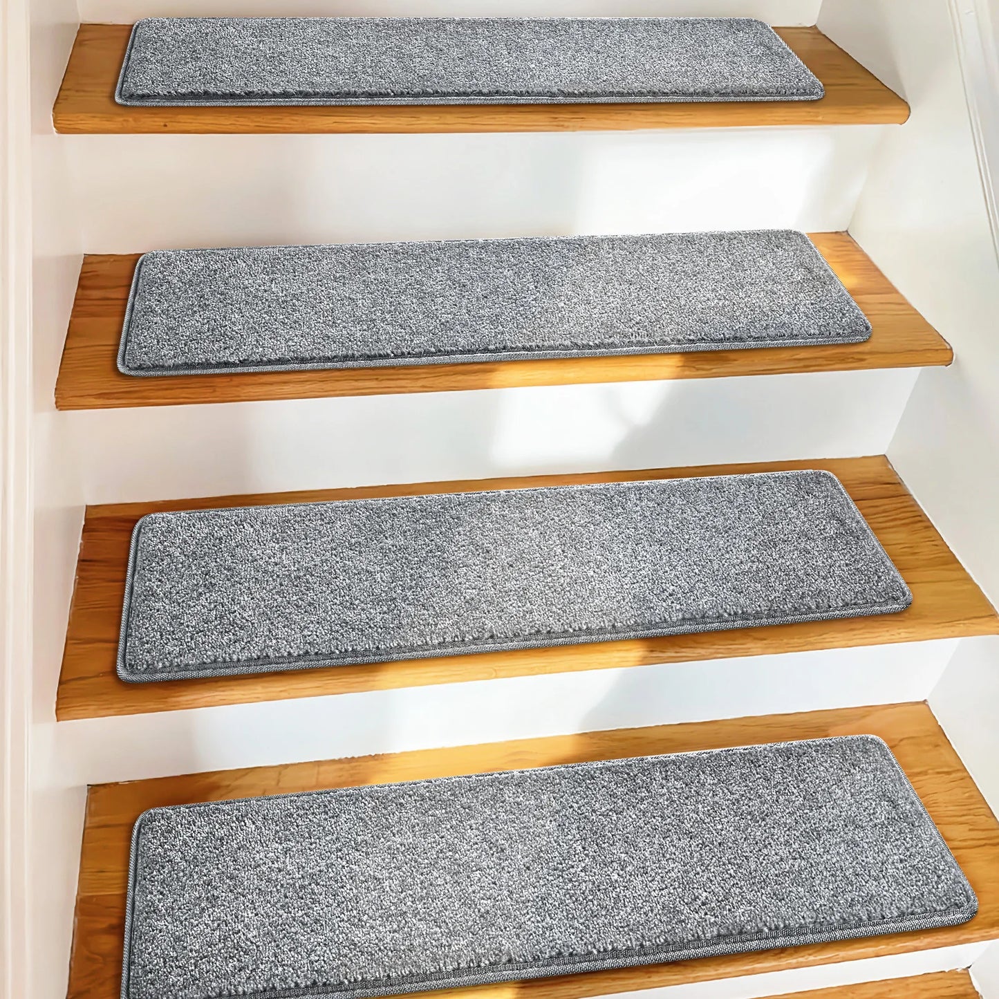 Non Slip Carpet Stair Treads Pet Friendly Indoor Protectors Washable