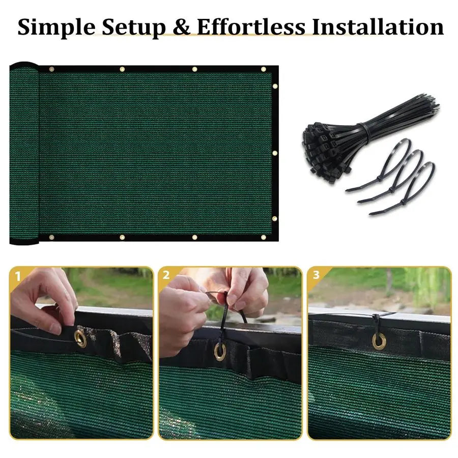 Heavy Duty Fence Privacy Screen 170 GSM Shade Net Outdoor