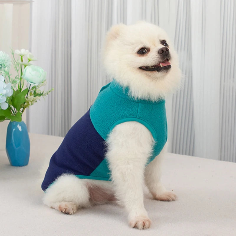 Fleece Dog Clothes For Small Dogs Spring Autumn Vest
